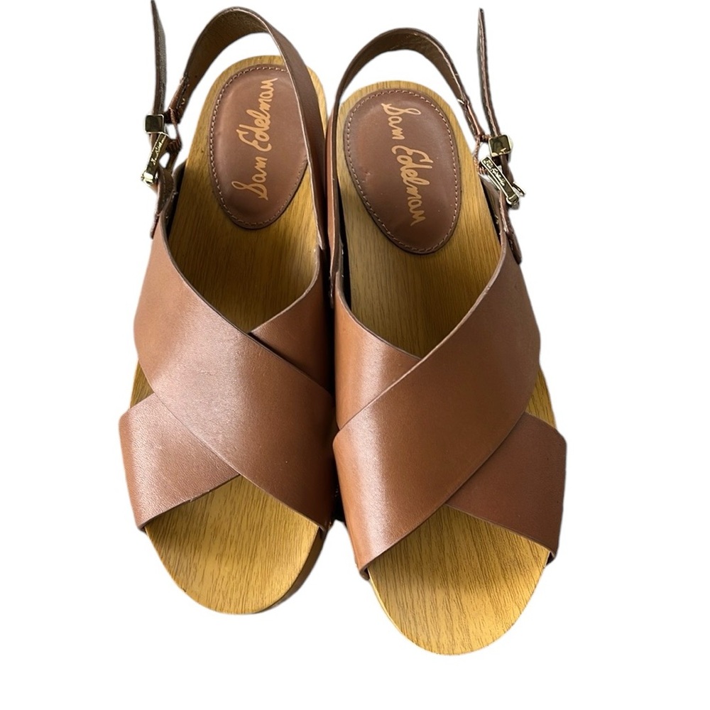 ⛱️☀️ Sam Edelman Bentlee Elevated Platform Studded Ankle Sandal Size 7